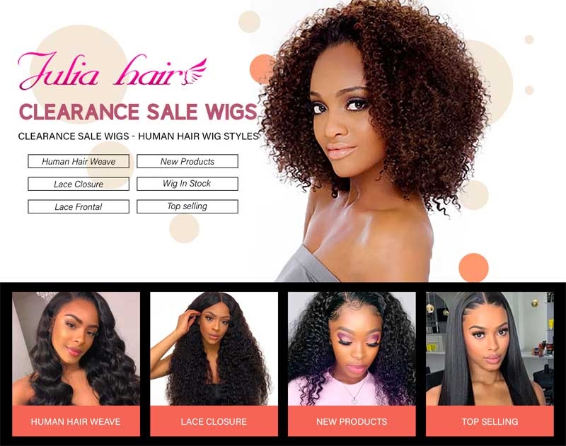 clearance sale on hair wig 2