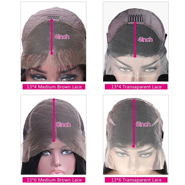 transparent lace wig VS light brown lace wig