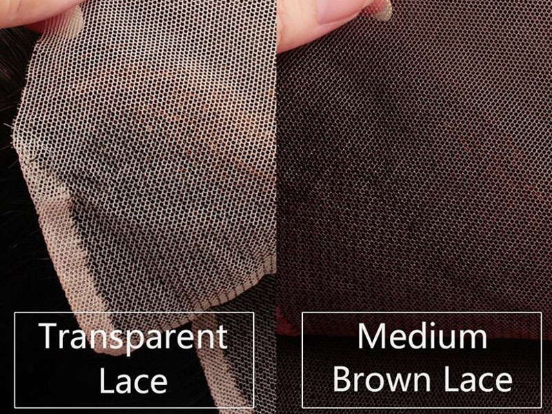 transparent lace frontal VS medium lace frontal