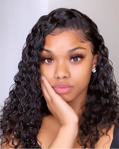 curly lace front wig