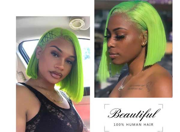 green wig