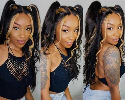 highlight lace wig