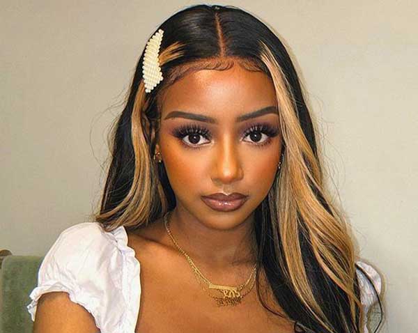 highlight lace wig