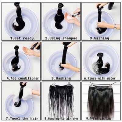 wash malaysian hair