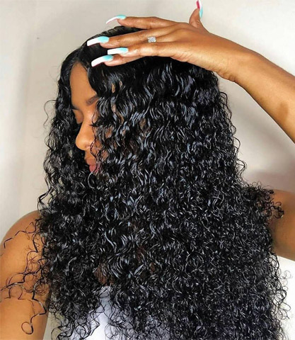 human hair bundles with lace closure