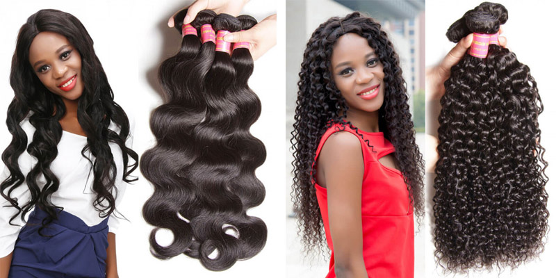 malaysian curly hair and brazilian body wave