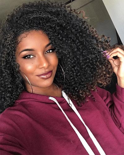 kinky curly weave