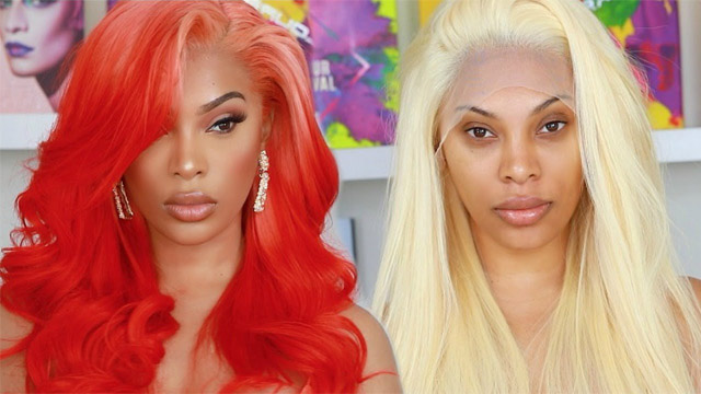 lace front wig transformation