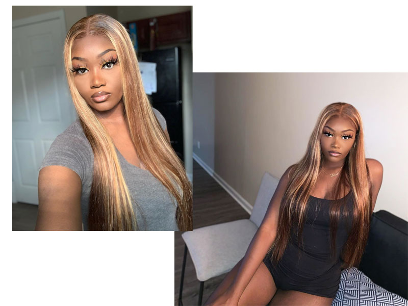 highlight lace wig