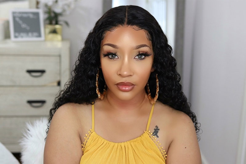 long curly hair wig