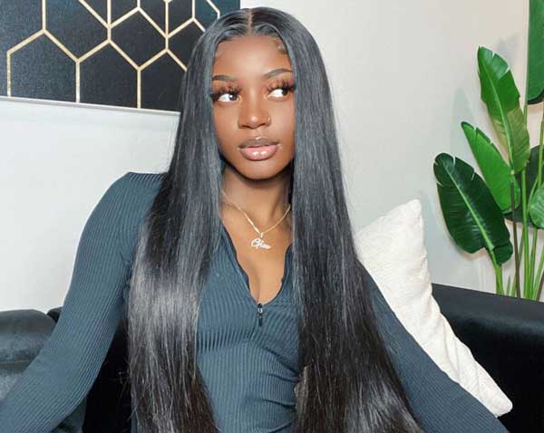 straight wave hair wig