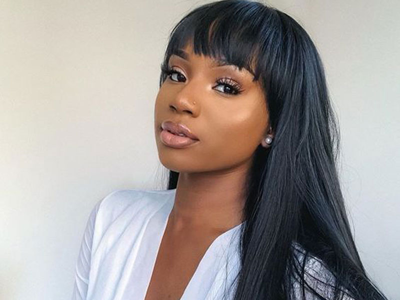 straight wave wigs with bangs