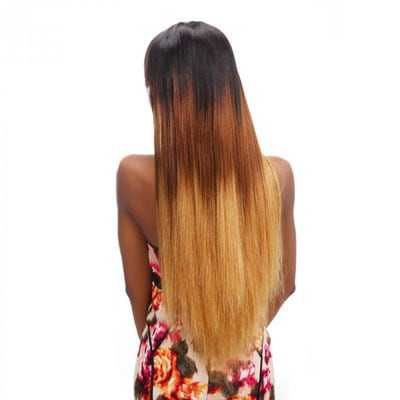 ombre straight hair