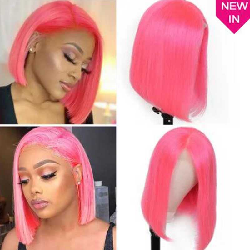 pink bob wig