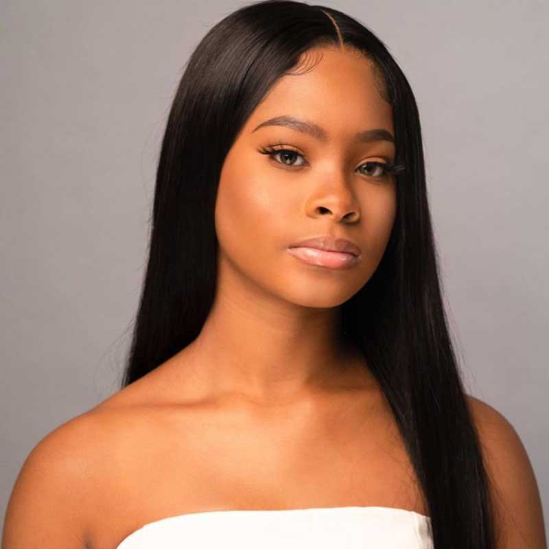 staight lace front wigs