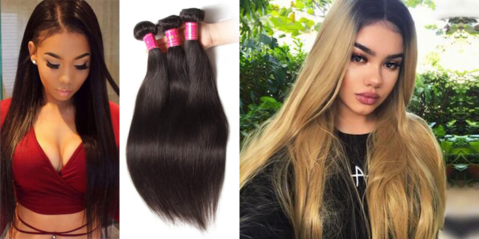 straight human hair