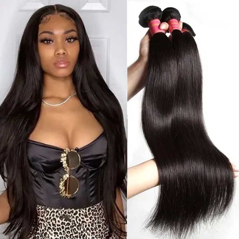 straight wave hair bundles