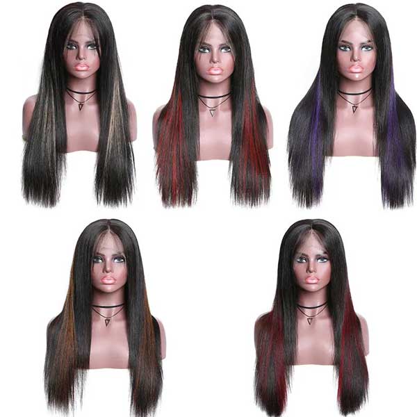 types of different highlight lace wig