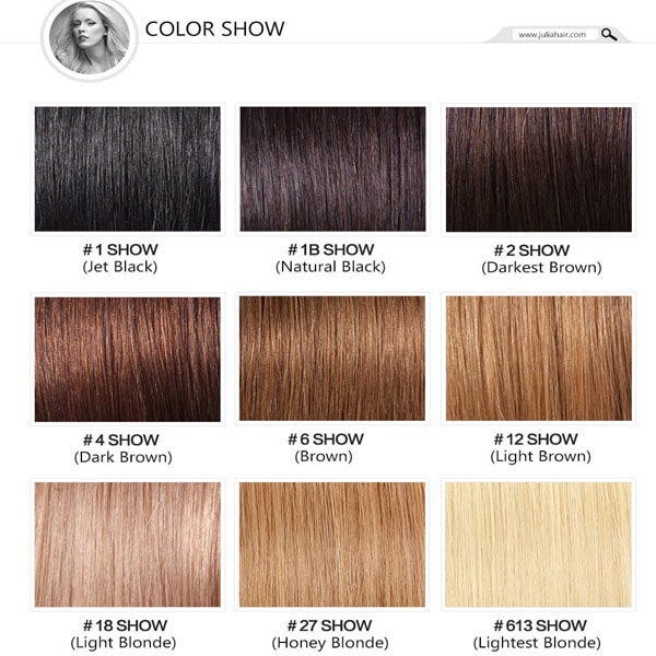 color of virgin hair extensions