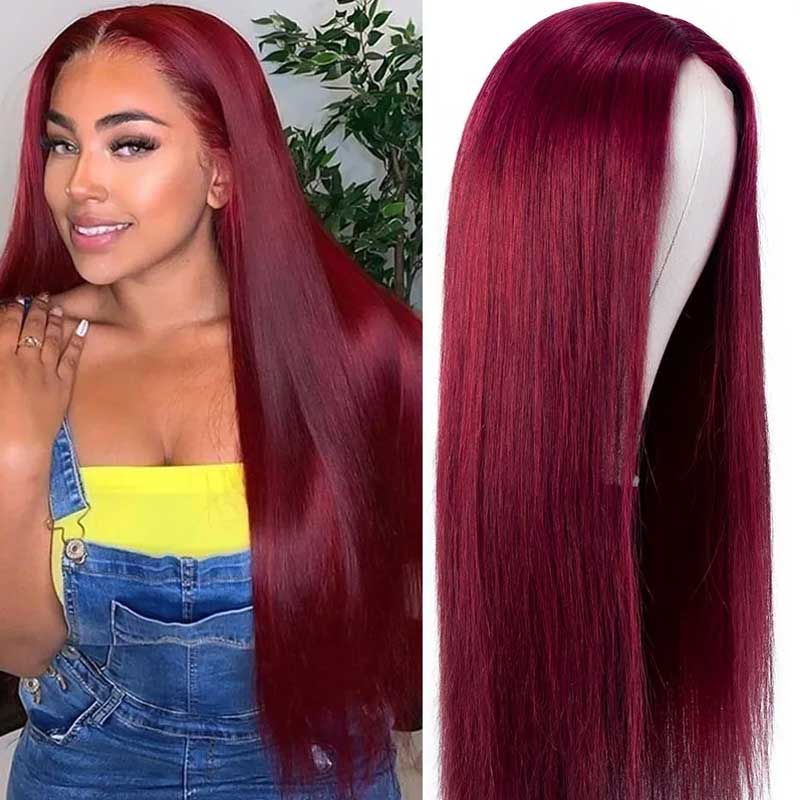 burgundy wigs