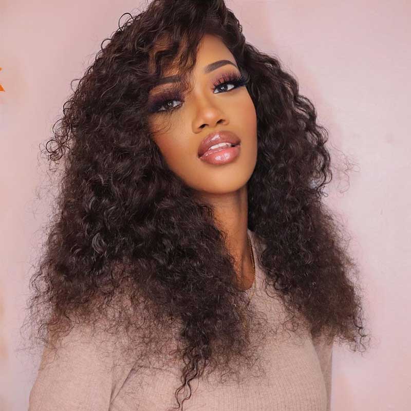 curly lace part wig