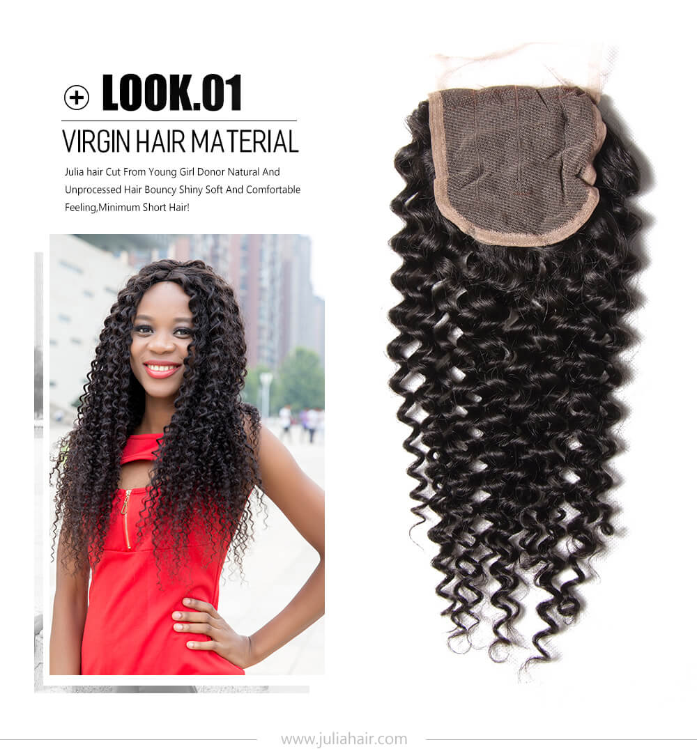 Julia 4 Bundles Unprocessed Brazilian Curly Virgin Hair Bundles