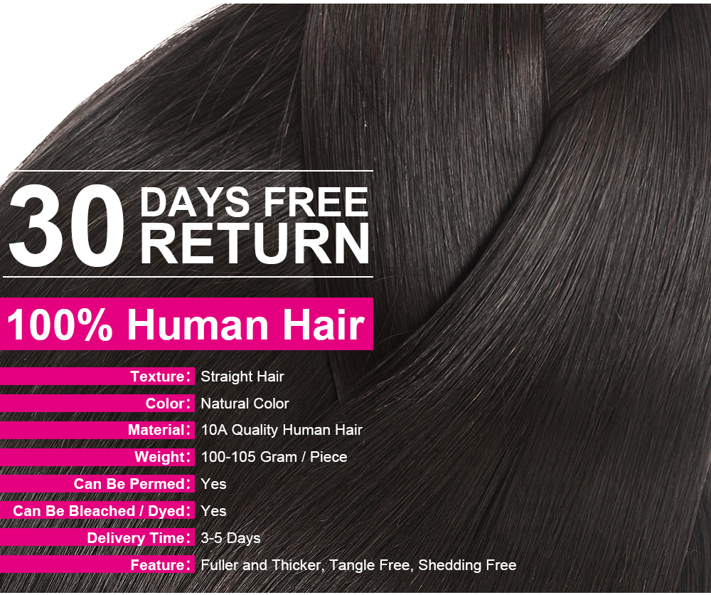 Julia Virgin 4 Bundles Straight Peruvian Hair Weave Deals Human Hair Extensions