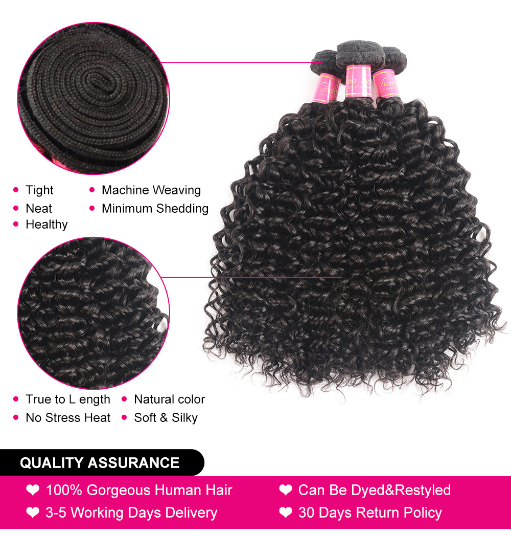 Julia Hair Affordable Virgin Brazilian Curly Hair Human Curly Weave 4 Bundles Deals