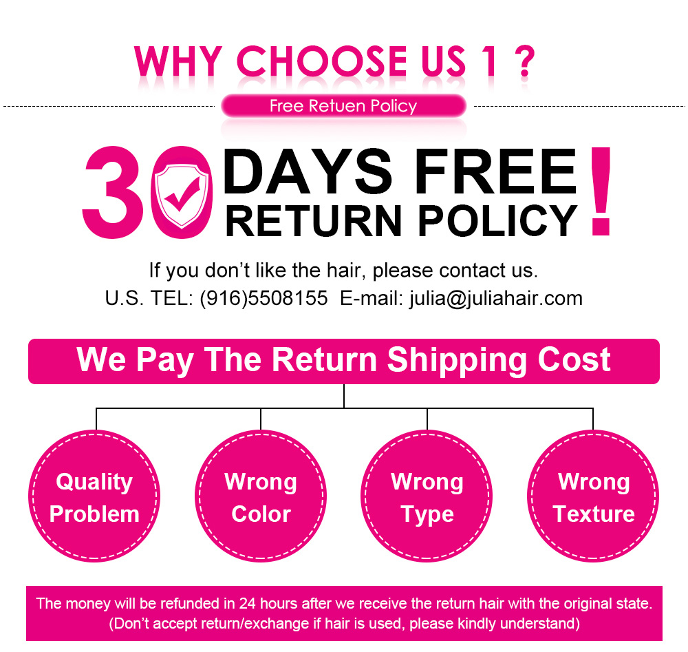 30 Days Free Return Policy