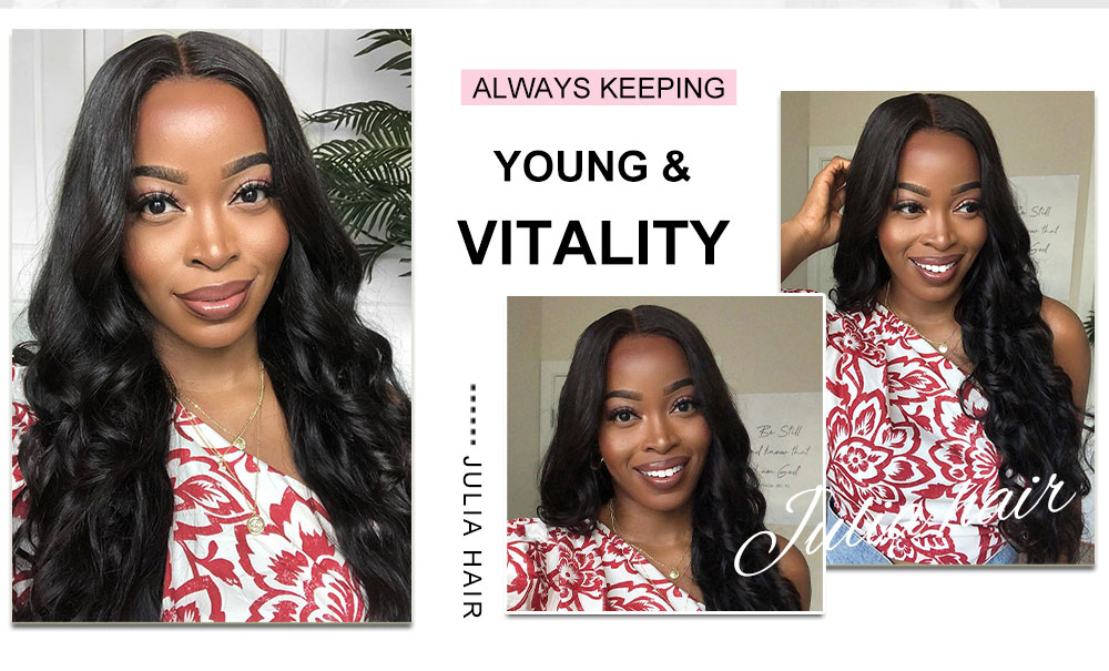 Julia Hair Human Hair Bundles Brazilian 7A Body Wave Weave 3 Bundle Deals Natural Black