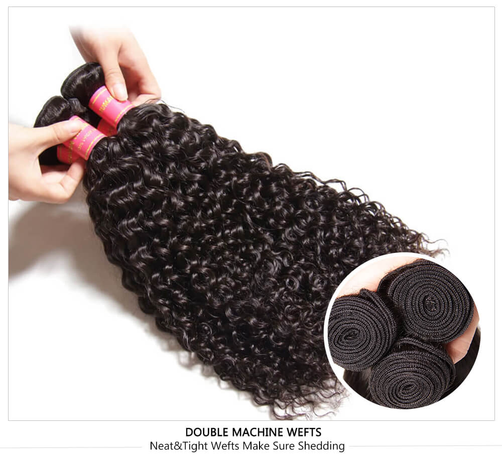 Julia Affordable Virgin Brazilian Curly Hair Human Curly Weave 4