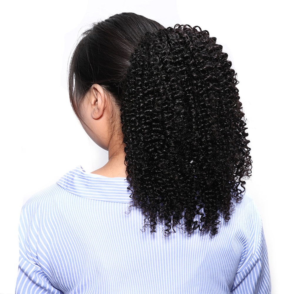 Julia Hair Afro Kinky Curly Ponytail 100% Real Human Hair Brazilian