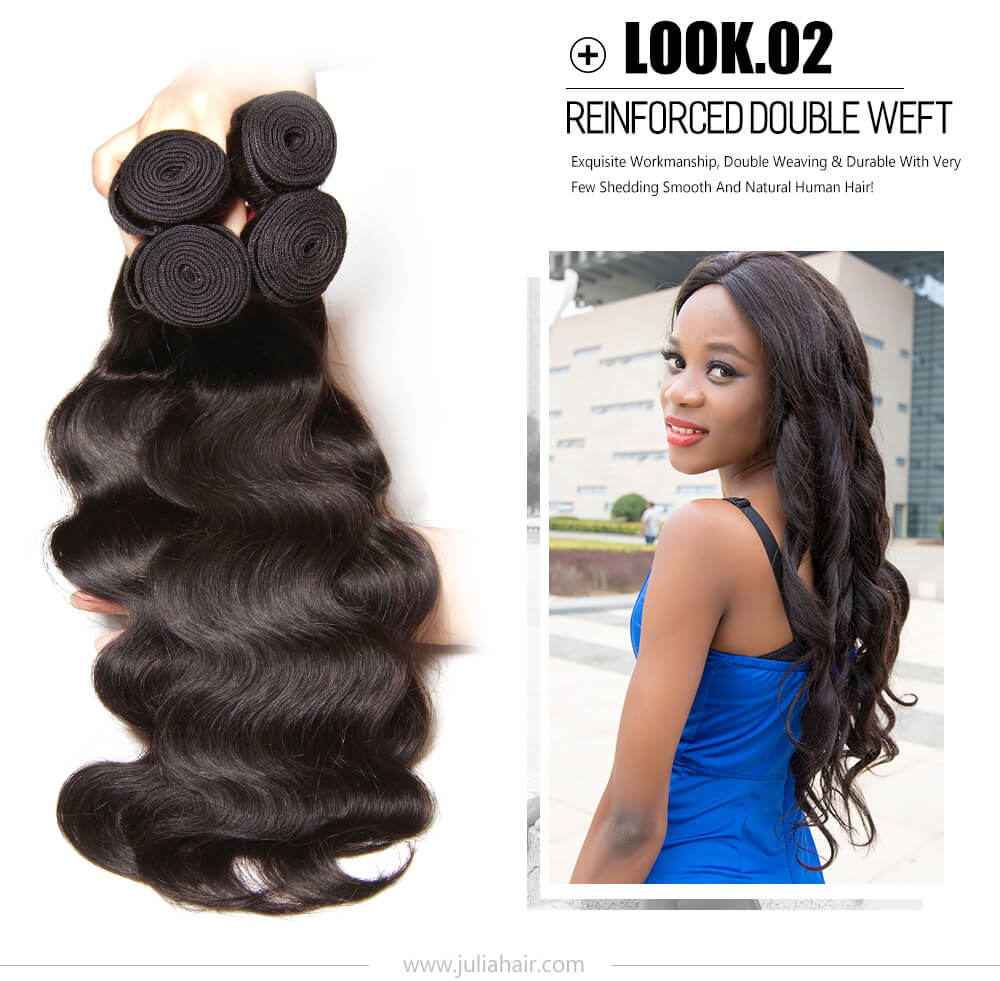 Julia Filipino Body Wave Hair Weaves 4pcs Pack Virgin Body Wave