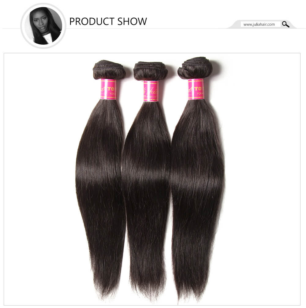 Julia Virgin 4 Bundles Straight Peruvian Hair Weave Deals Human Hair ...