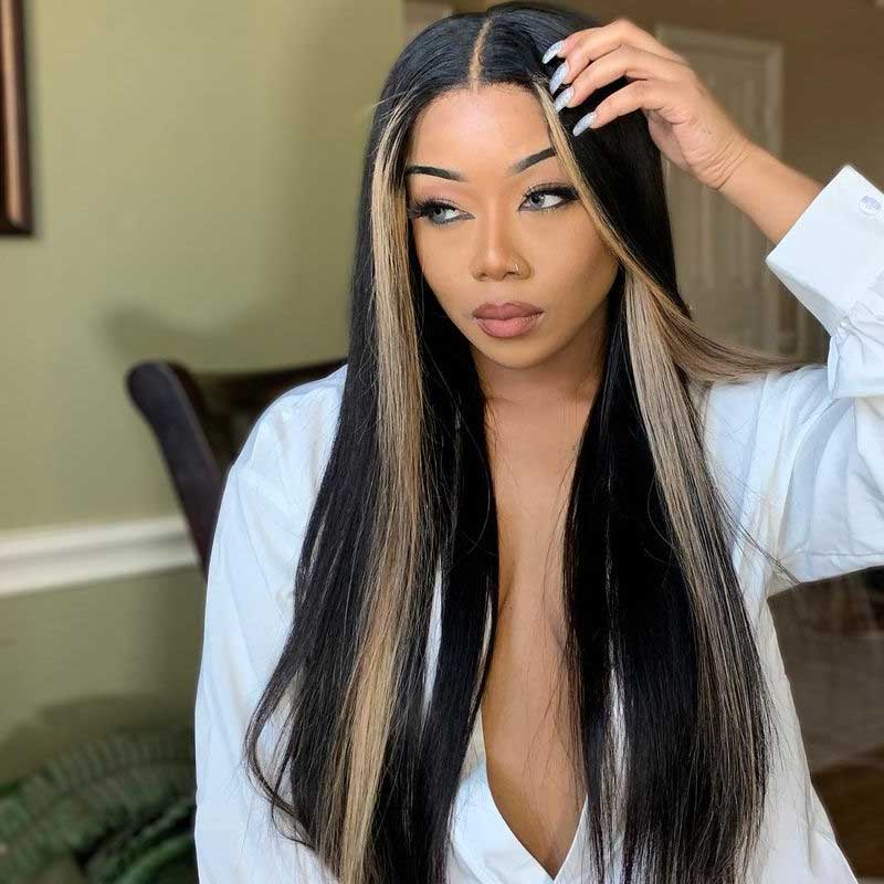 highlight lace wig