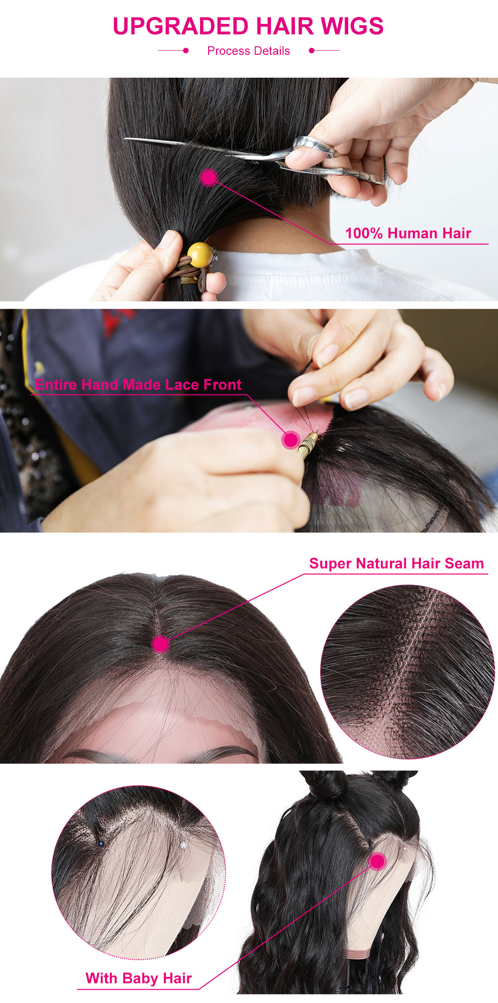 Julia Hair 13X4 Lace Front Wig / 5X5 HD Lace Closure Wigs Body Wave Glueless Wigs 100% Human Hair Undetectable Transparent Lace Wigs Pre Plucked With Baby Hair Around