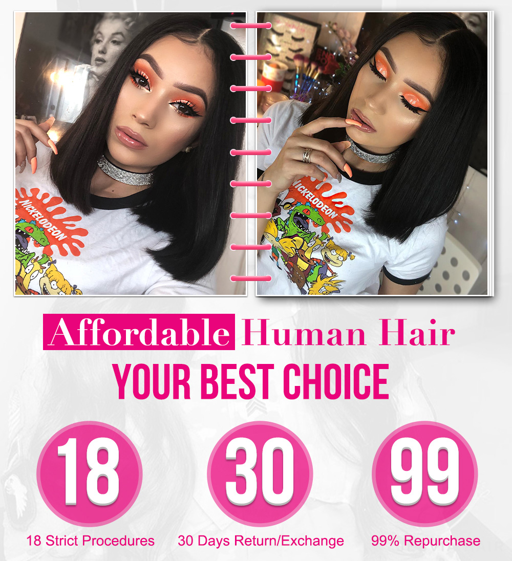 Julia Hair 13x5 T Part 13x4 Lace Front Short Bob Wig Glueless 6x4.75 Pre-Cut Lace Wear And Go Wig Flash Sale