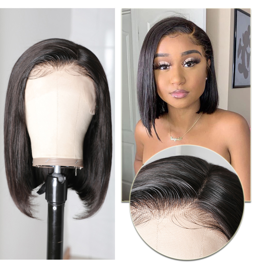Julia Hair 13x5 T Part 13x4 Lace Front Short Bob Wig Glueless 6x4.75 Pre-Cut Lace Wear And Go Wig Flash Sale