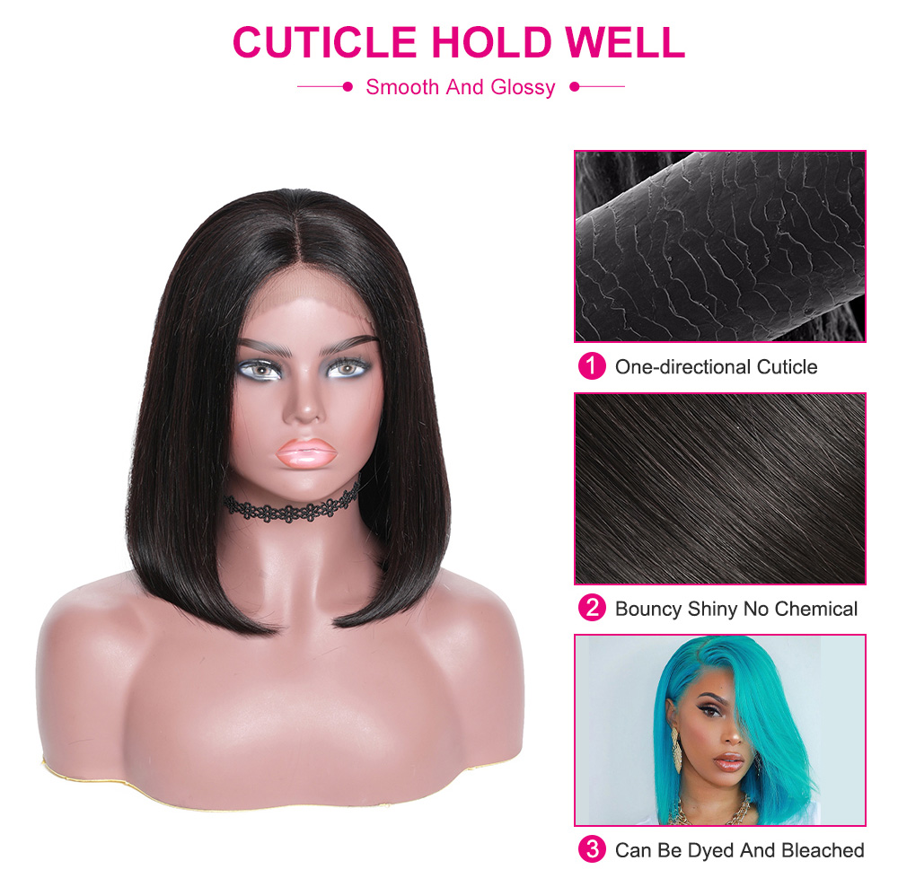 Julia Hair 13x5 T Part 13x4 Lace Front Short Bob Wig Glueless 6x4.75 Pre-Cut Lace Wear And Go Wig Flash Sale