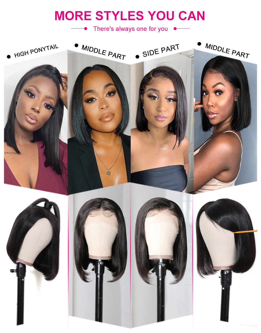 Julia Hair 13x5 T Part 13x4 Lace Front Short Bob Wig Glueless 6x4.75 Pre-Cut Lace Wear And Go Wig Flash Sale