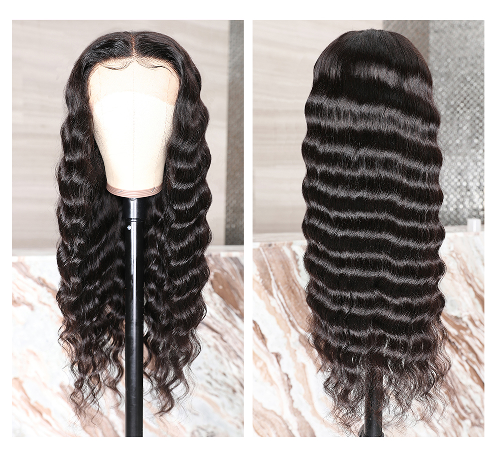 Julia Hair Best Wigs Loose Deep Wave 13*4 Transparent Lace Front Wigs Pre Plucked Human Hair Wigs With Baby Hair Flash Sale