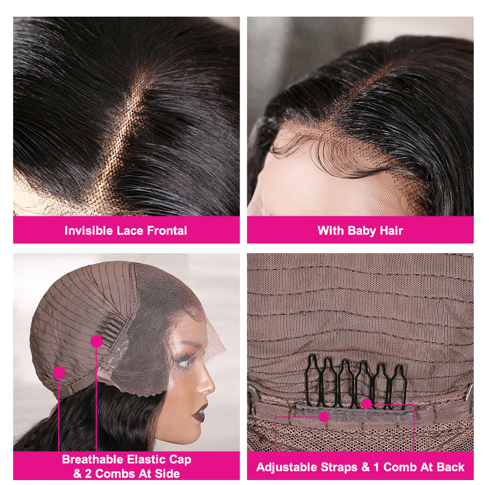 Julia Hair Best Wigs Loose Deep Wave 13*4 Transparent Lace Front Wigs Pre Plucked Human Hair Wigs With Baby Hair Flash Sale