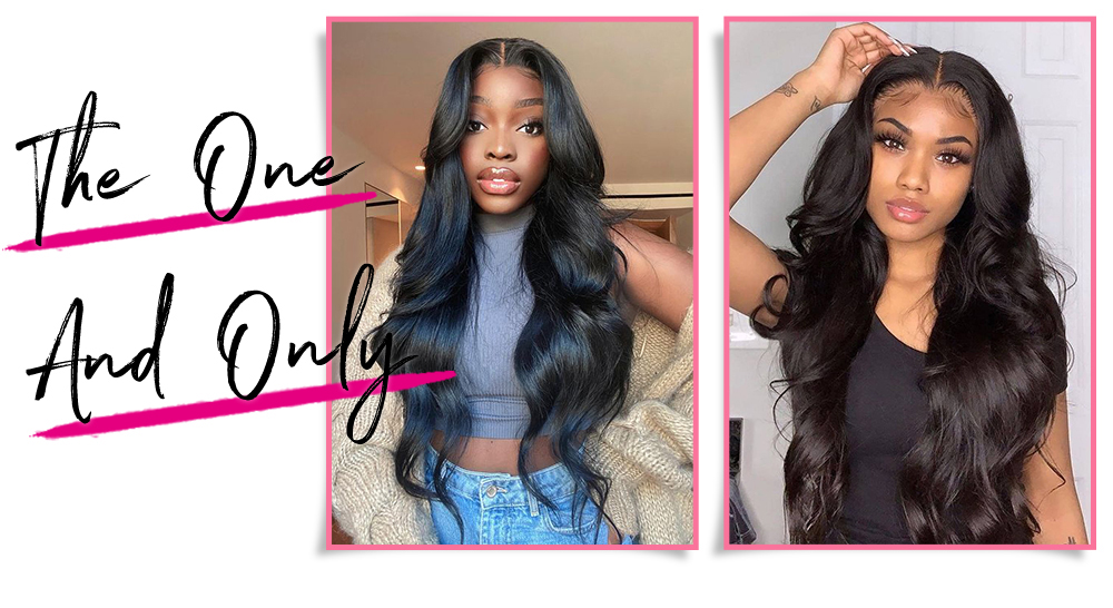 Julia Hair 13x4 Undetectable HD Lace Frontal Body Wave Glueless Wigs Pre Plucked Hair Hairline 100% Human Hair Wig