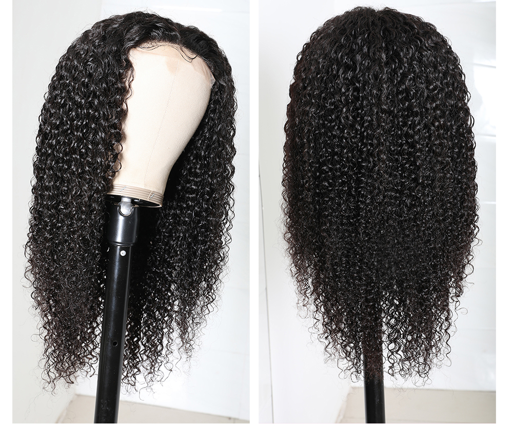 Julia Hair 13x4 Lace Front Wig & 5x5 HD Lace Closure Curly Wave Glueless Undetectable Lace Wigs 180% Hair Density Pre Plucked Invisible Hairline