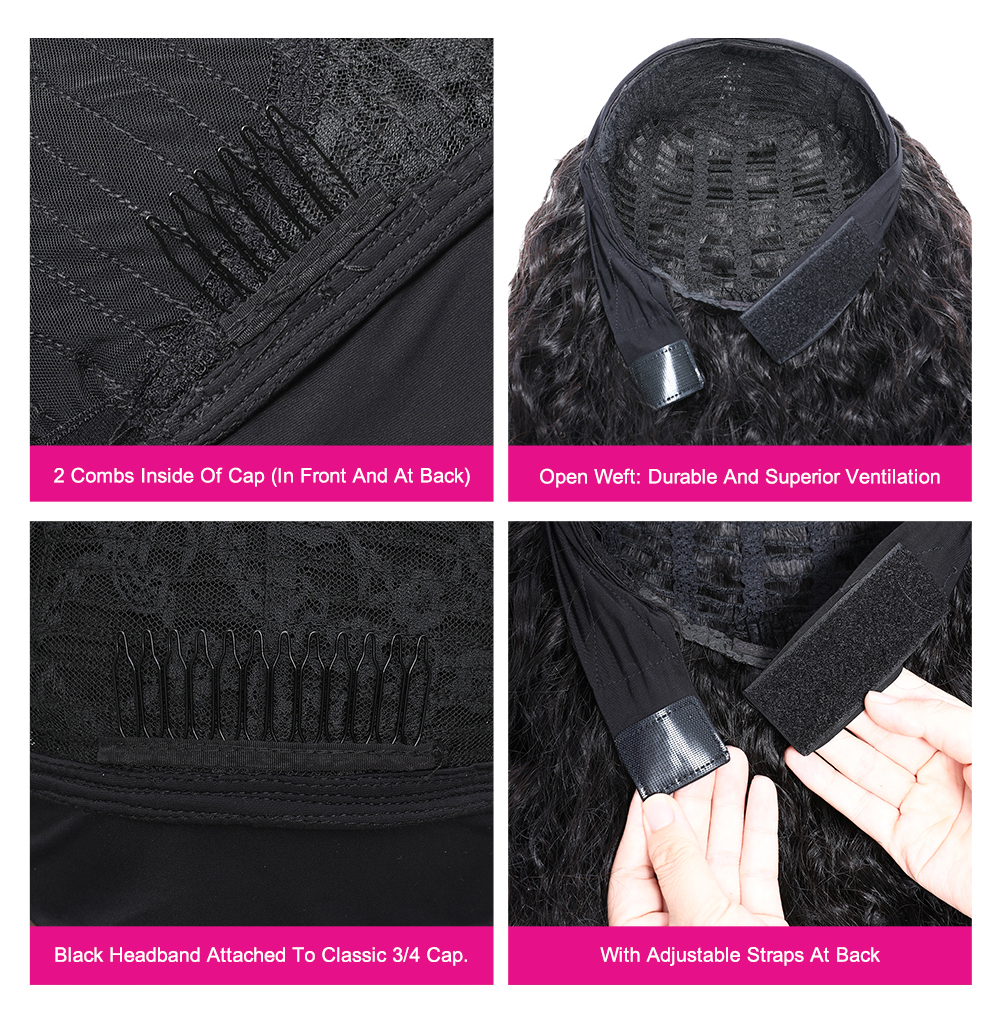 Julia Hair YTBer Same Headband Wigs Water Wave Best Brazilian Human Hair Wigs For Women