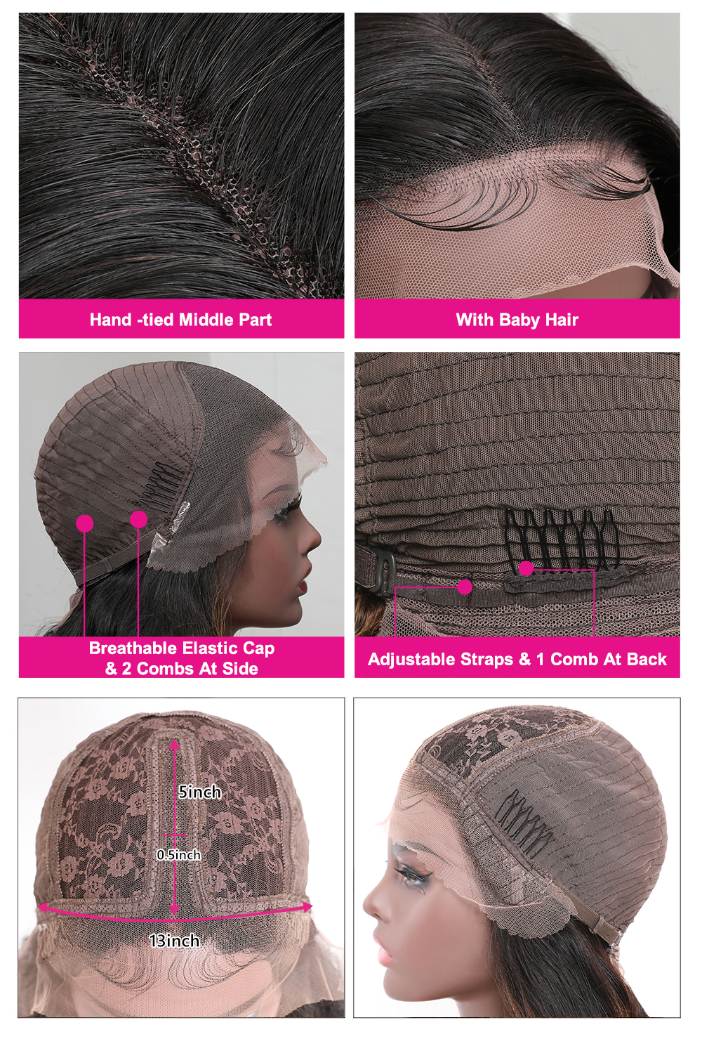 Julia Body Wave Brown Balayage Highlight FB30 13*5*0.75 T Part Human Hair Wigs 150% Density Body Wave Wig With Baby Hair Flash Sale