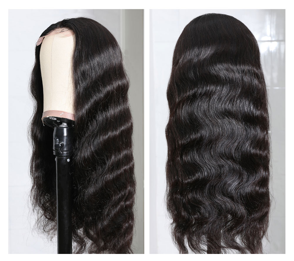 Julia Fake Scalp Body Wave Wigs Brazilian Human Hair Wigs Pre Plucked 150% Density Middle Part