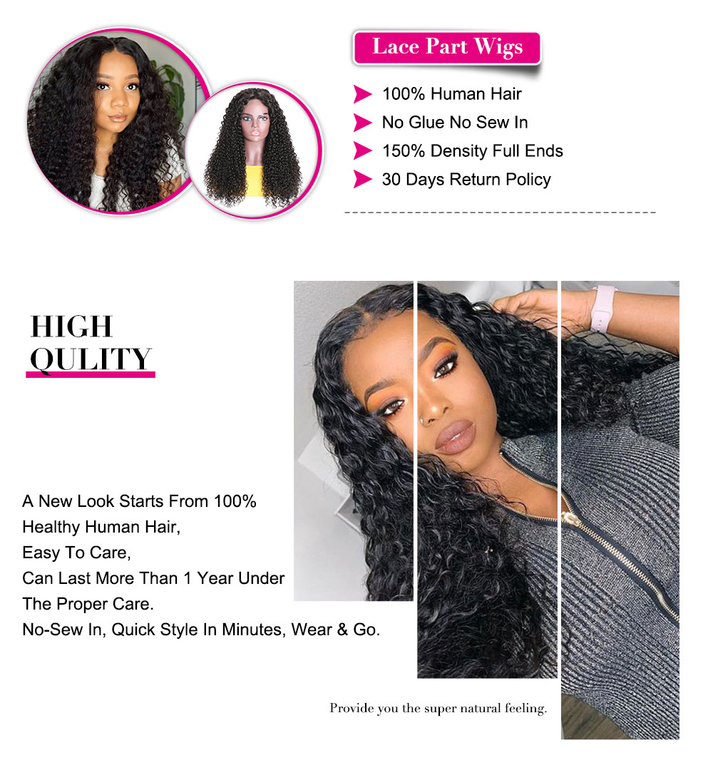 Julia Human Hair Curly Wigs With Natural Hairline Middle Part Curly Fake Scalp Wigs On Sale