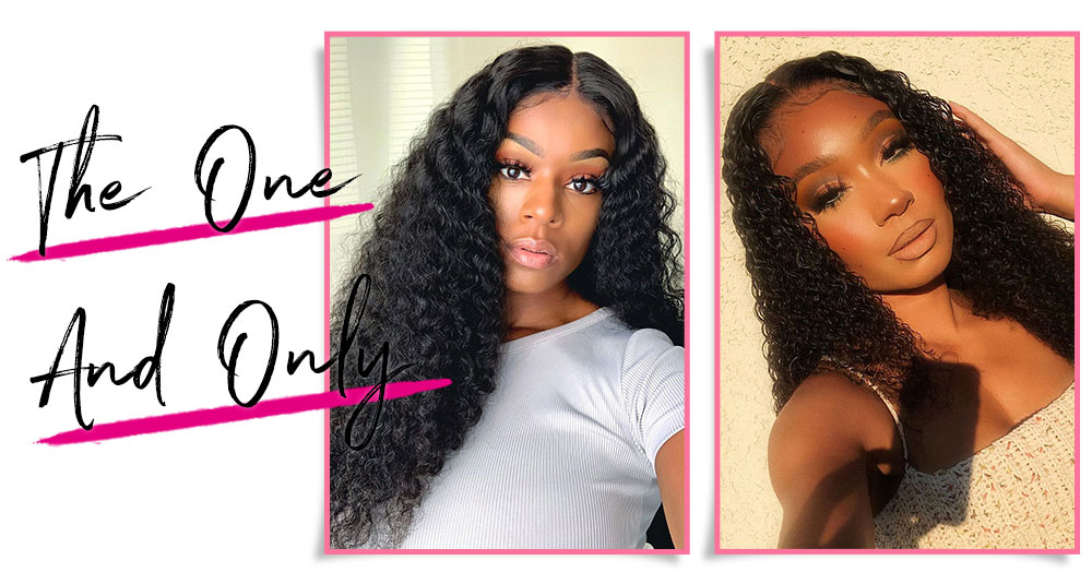 Julia Human Hair Curly Wigs With Natural Hairline Middle Part Curly Fake Scalp Wigs On Sale