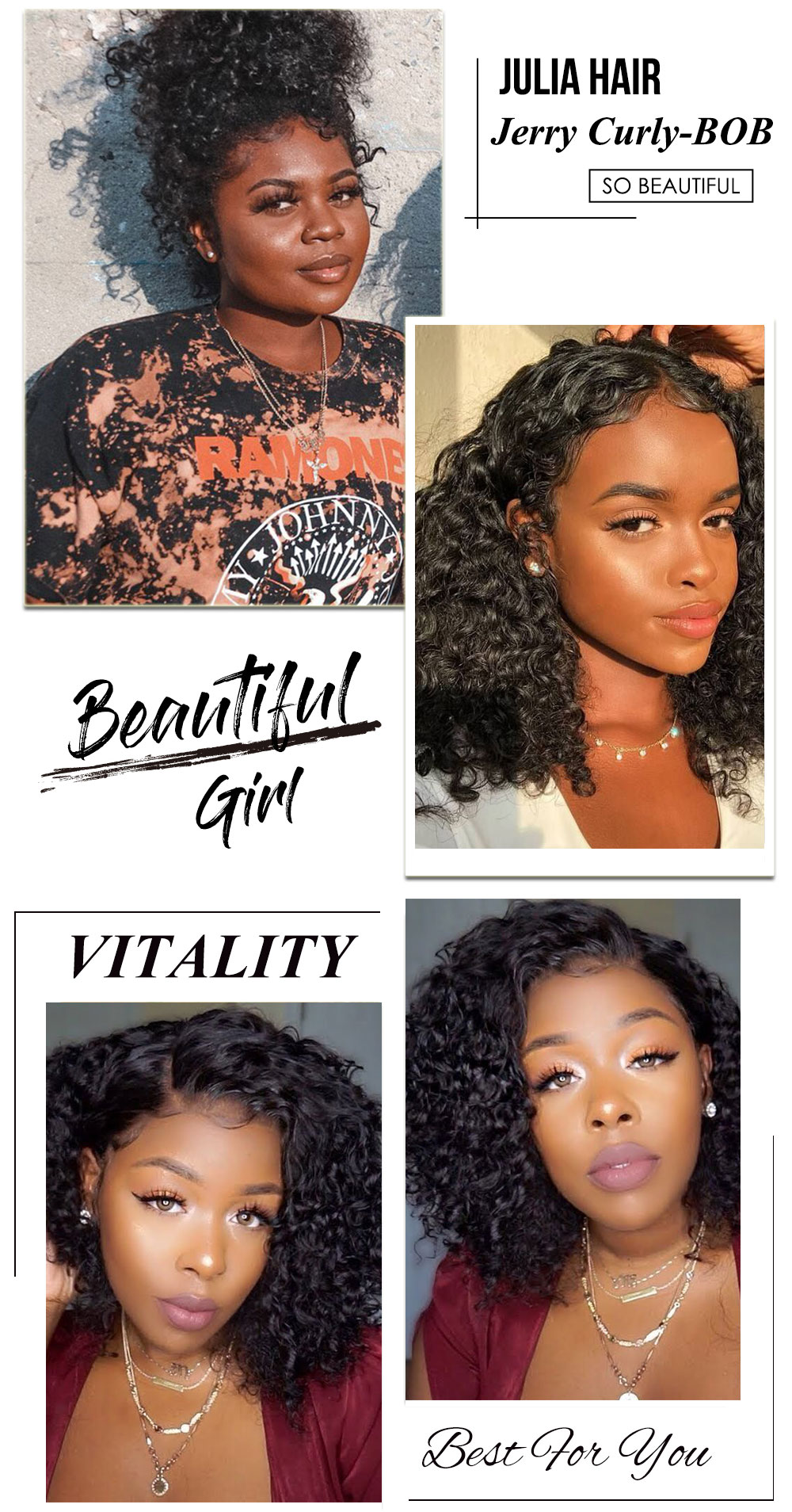 Premium Bob Water Wave Human Hair 4x4 Lace Closure Wigs Raw Virgin Hair Black Wigs Julia Sunday Flash Sale